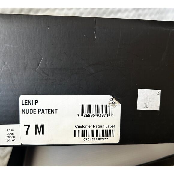 NEW! Inc International Concepts Lenii Patent Pointed Toe Heels Nude Size 7M NIB - Picture 7 of 7